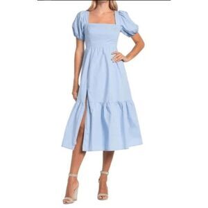 Astr The Label Midi Dress in Light Blue